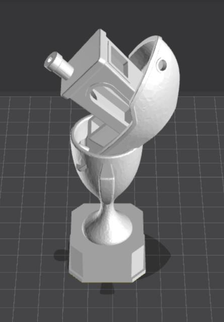 Benchy Trophy 3D model thumbnail