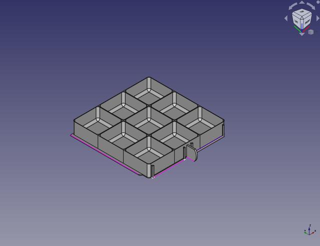 MarcElbichon ultimate drawer system compatible parametric drawer compartments 3D model thumbnail