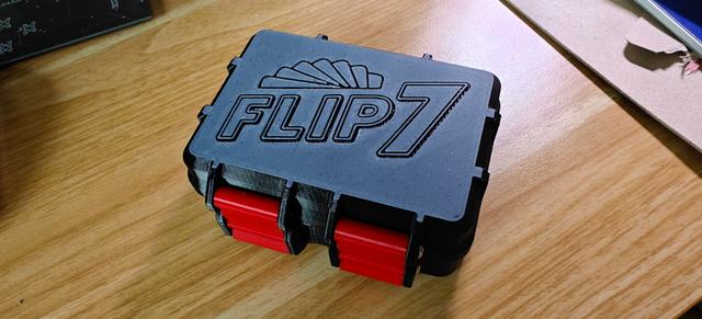 Flip 7 lid for uno card box 3D model thumbnail