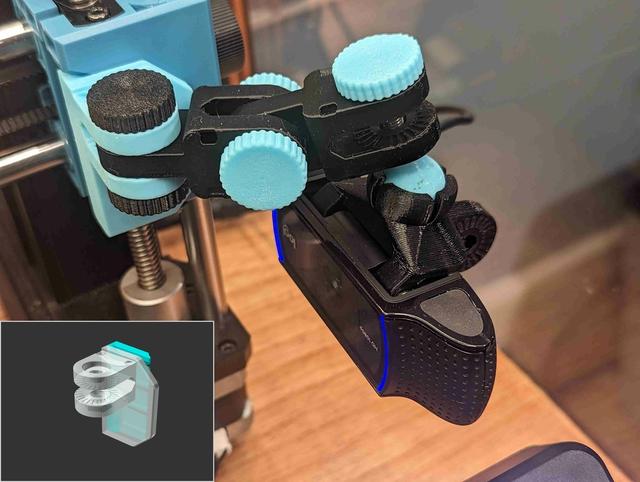 Articulating Camera X-Axis Right-Side Mount for Sovol SV06 (Plus) 3D model thumbnail