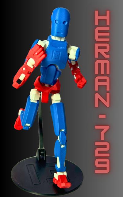 Dummy 13 Head Herman-729 3D model thumbnail