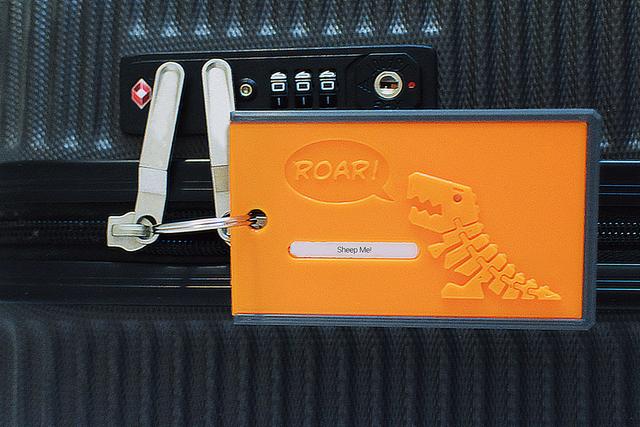 Bag tag ROARing Flexi-Rex 3D model thumbnail