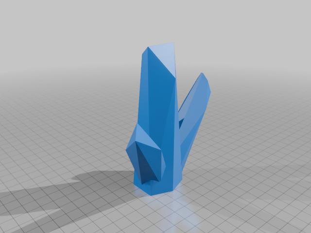 Three point crystal 2 3D model thumbnail