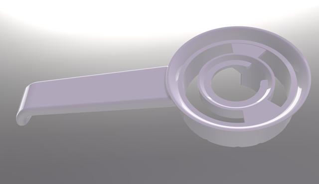 Adria Handle 3D model thumbnail