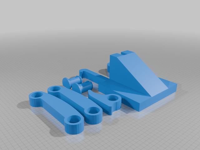 stal paal klem naar fresh and rebel houder 3D model thumbnail