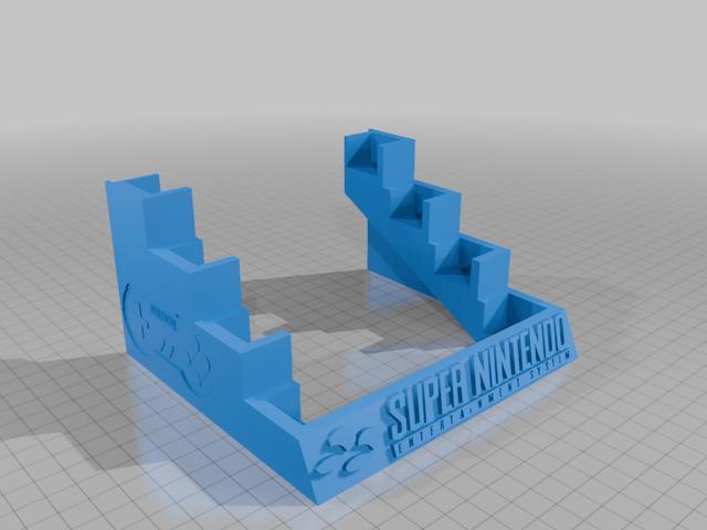 Snes Cartridge Stand remix 3D model thumbnail