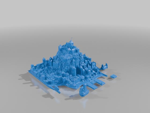 Medieval Costal City for DnD 3D model thumbnail