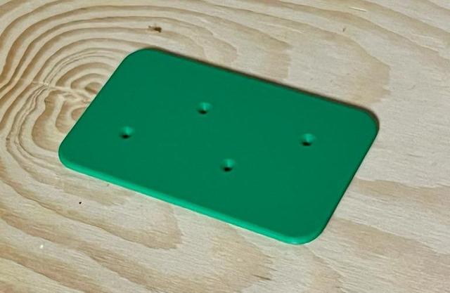 Simple Drill Guide for IKEA SKÅDIS Board 3D model thumbnail