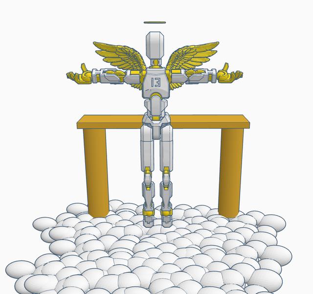 Dummy 13 Angel 3D model thumbnail