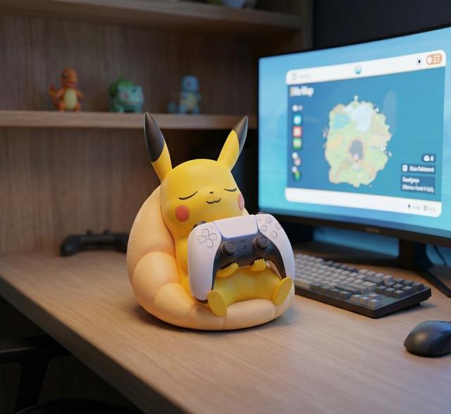 Pikachu Controller Stand - Xbox and PS5 - Get 300+ Models on Patreon 3D model thumbnail