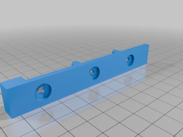 Simple cage for 3.5" HDDs (bigger recessed screw holes, more spacing between HDDs, more spacing from the floor) 3D model thumbnail