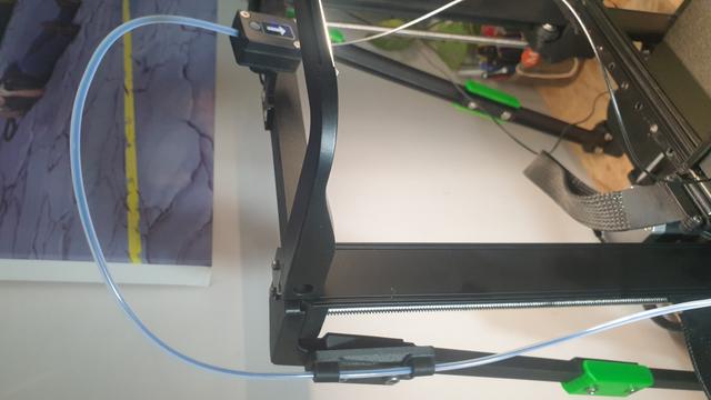 PTFE tube frame mount - LEFT OR RIGHT SIDE  MOUNT 3D model thumbnail