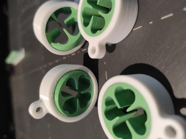 Gyro fidget Saint Patrick keychain 3D model thumbnail