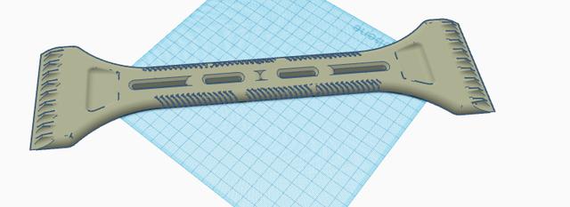 Ultimative Longer Double Ice scraper for longer Vehicles 3D model thumbnail