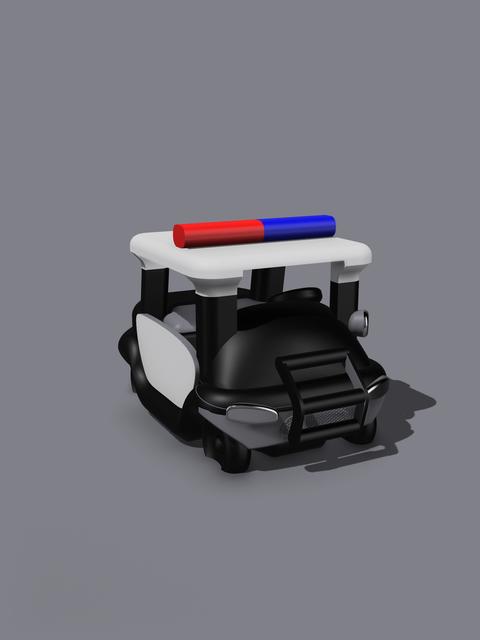 Buggy Squad Car 3D model thumbnail
