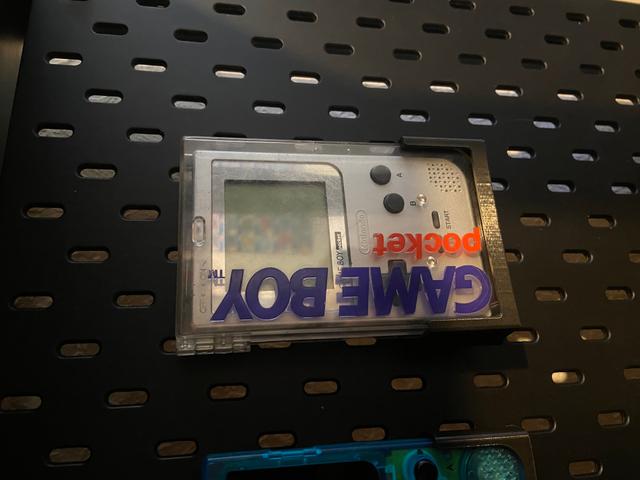 Gameboy Pocket Case Mount for IKEA Skadis 3D model thumbnail