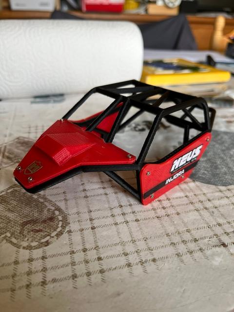 SCX24 Buggy Body for Meus MD24 (and other chassis with magnet mounts) 3D model thumbnail