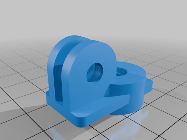 Light & Motion Seca to GoPro adapter 3D model thumbnail