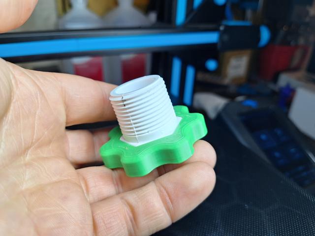 Handle/Knob for pvc fitting 3D model thumbnail