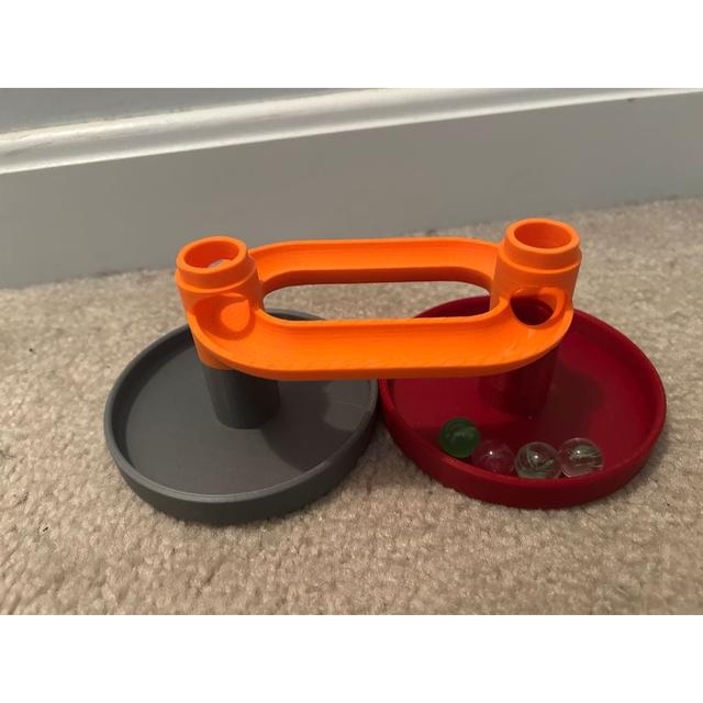 Marble Run - Split Oblong (Joyin Compatible) 3D model thumbnail