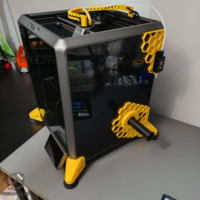 D3vil Wears Prada – Honeycomb Edition (Rear Right Boot for Creality K1) 3D model thumbnail