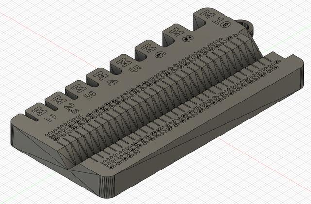 AMS READY - Quickly Measure & Sort M2, M3, M4, & M5 Metric Screws up to 50mm Long 3D model thumbnail