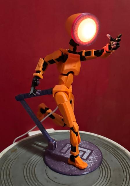 Dummy 13 colour Led Lamp 3D model thumbnail