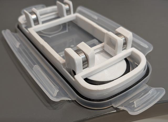 Super wide bearing carriages, for Ultimate Cereal Filament Drybox 3D model thumbnail