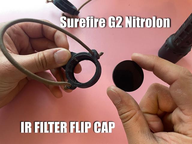 Surefire G2 Nitrolon IR Filter Cap 3D model thumbnail