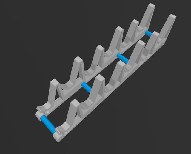 6 x Mobile Stand 3D model thumbnail