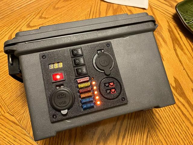 Ammo Can Battery Box Panel 3D model thumbnail
