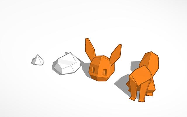 Lowpoly Eevee - Pokémon 3D model thumbnail