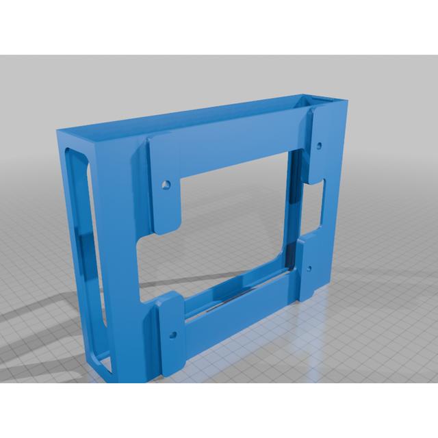 A simple wall mount for a FortiGate 70G Firewall / Router 3D model thumbnail