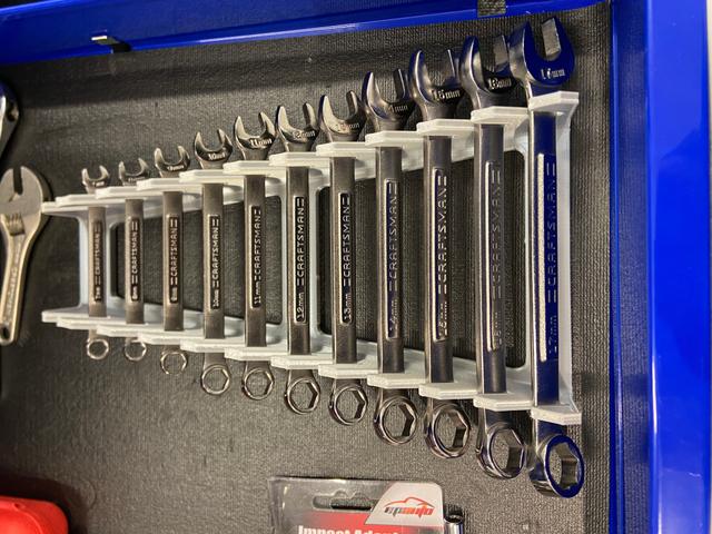 Open wrench holder 3D model thumbnail