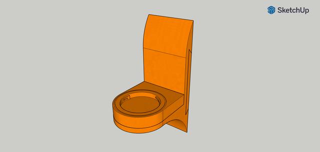 Camera Lens Wall Mount 3D model thumbnail