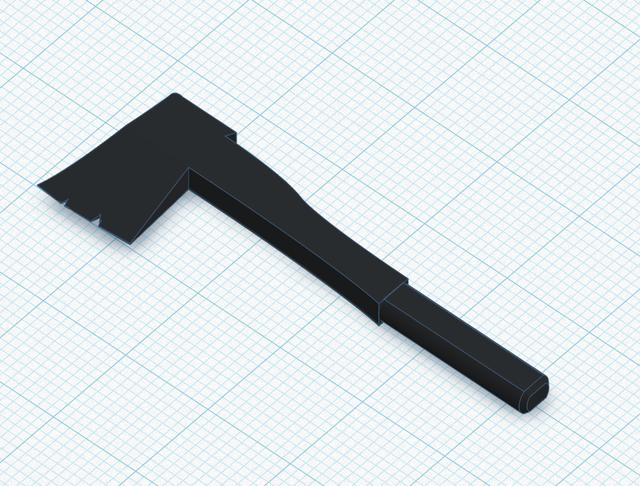 Axe dummy 13 accessory 3D model thumbnail