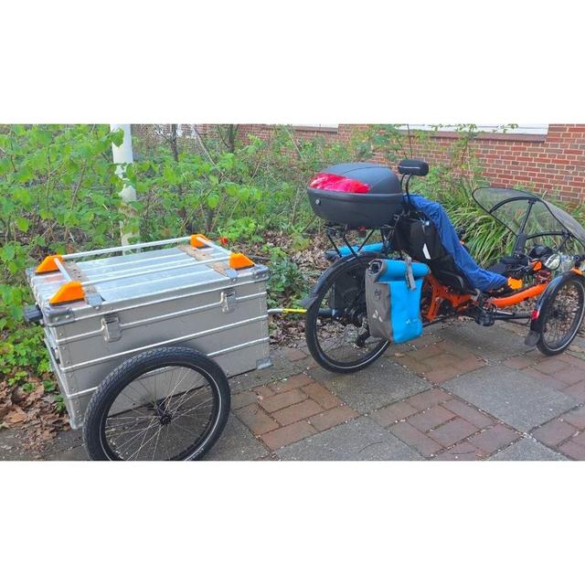 Bike Trailer Rail Mount – TPU Flexible Mount for Uneven Surfaces 3D model thumbnail