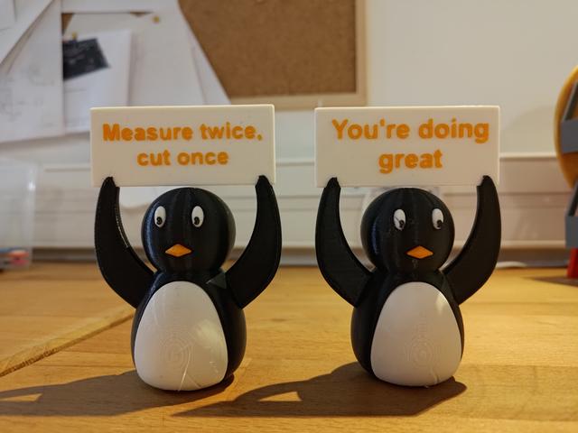 MFT Motivational bobblehead penguin 3D model thumbnail
