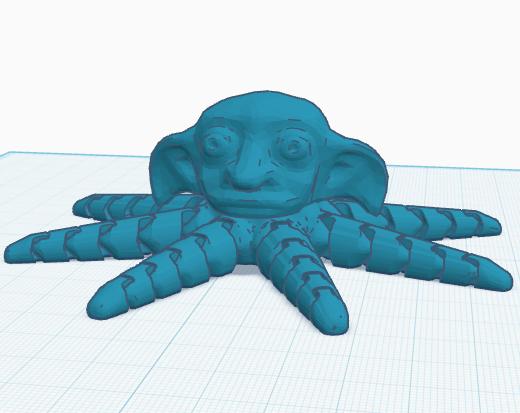 Dobbypus 3D model thumbnail