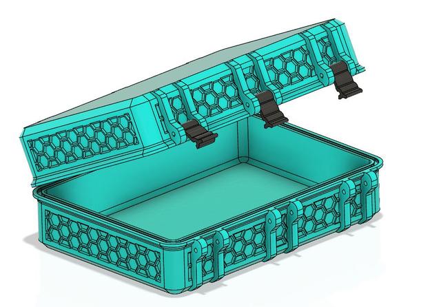 Rugged Hex Box: Weatherprove 3D model thumbnail