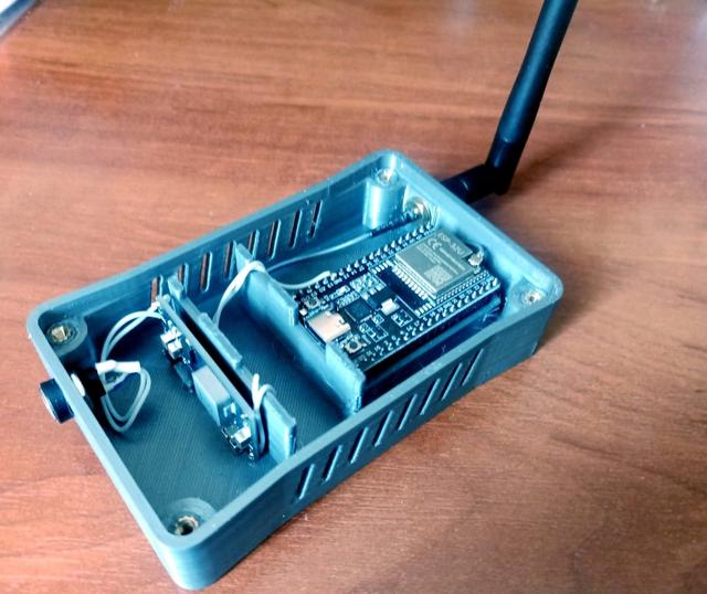 JK-BMS Bluetooth to Wi-Fi Gateway Box (ESP32 + TPS54X60) 3D model thumbnail