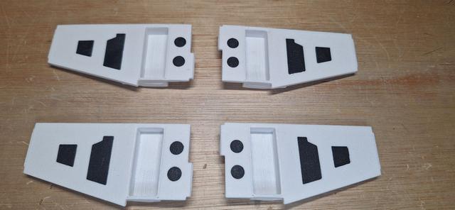 X-Wing Wing colour inserts and canopy windows 3D model thumbnail
