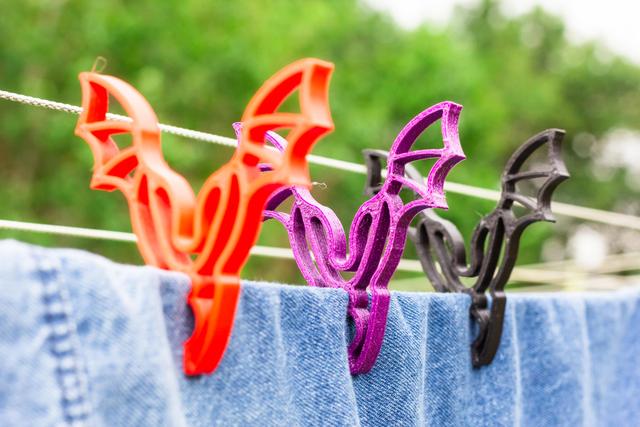 Bat wings clothes peg 3D model thumbnail
