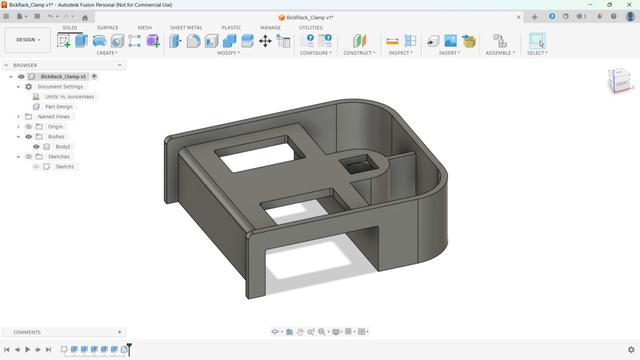 Bike Rack Bushing 3D model thumbnail