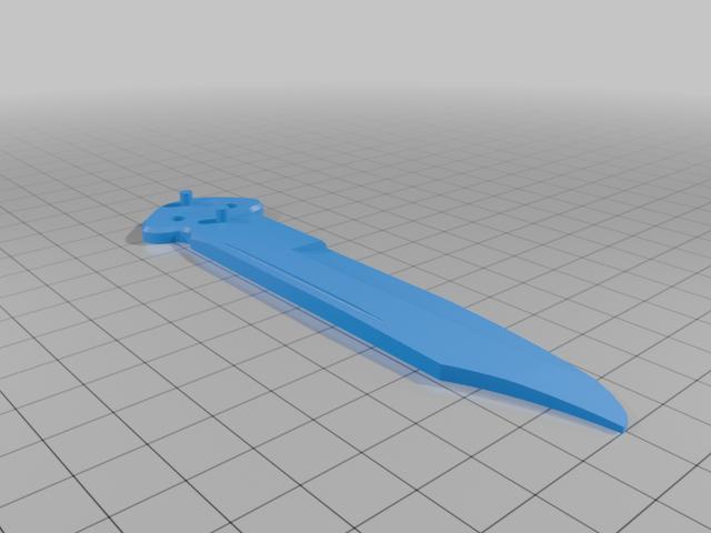 Modular Butterfly Knife 3d model 3D model thumbnail