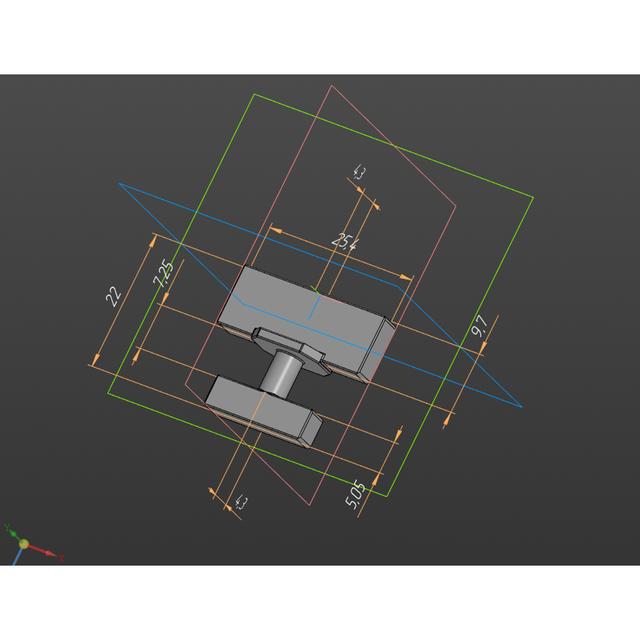 Heater wheel holder 3D model thumbnail