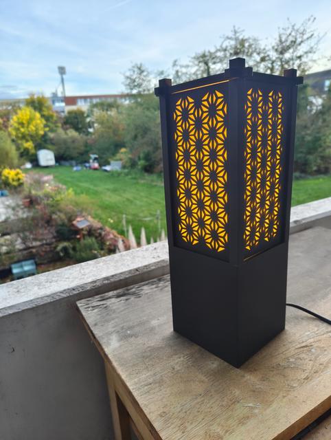 Japanese Inspired Lamp 3D model thumbnail