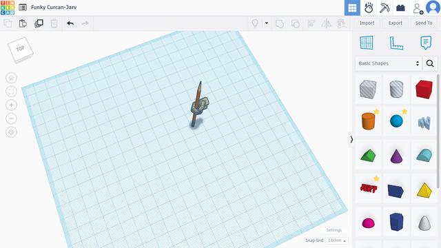 Dummy 13 Comically Large Pencil 3D model thumbnail