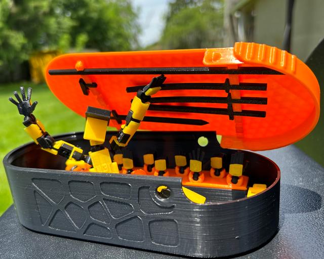 Lucky 13 Box - Latching accessory organizer 3D model thumbnail