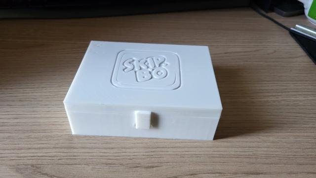 Skip-Bo Card Box with Hinged Lid and Snap Closure 3D model thumbnail
